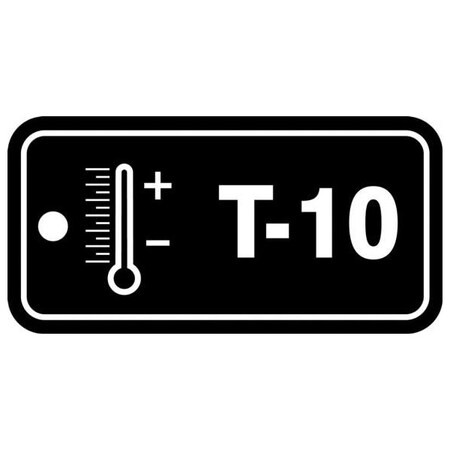 Accuform Energy Source ID Tag, T-10, 1.5inx3in, Adhesive Dura-Poly, 5PK TDF810XVM